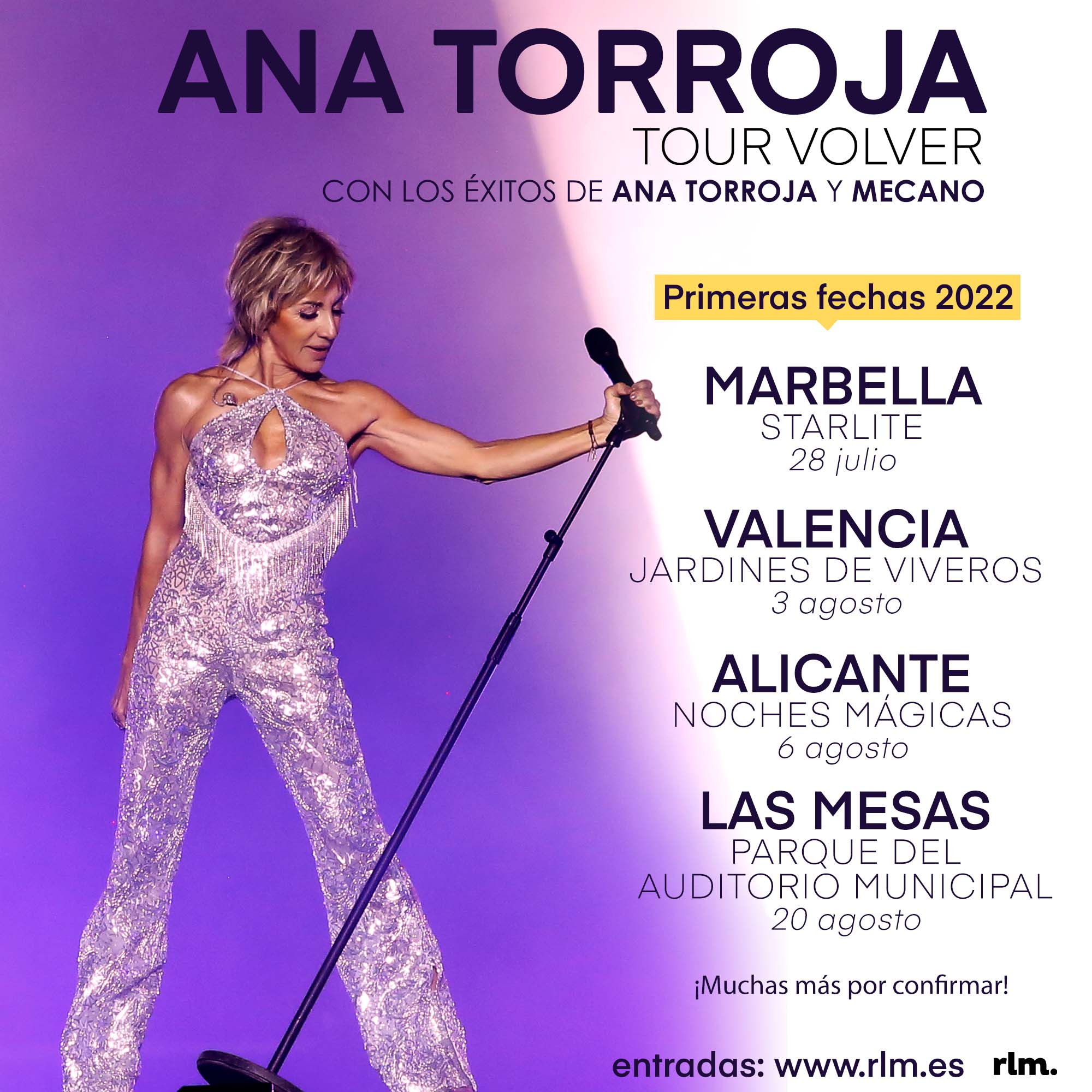 ana torroja tour volver canciones